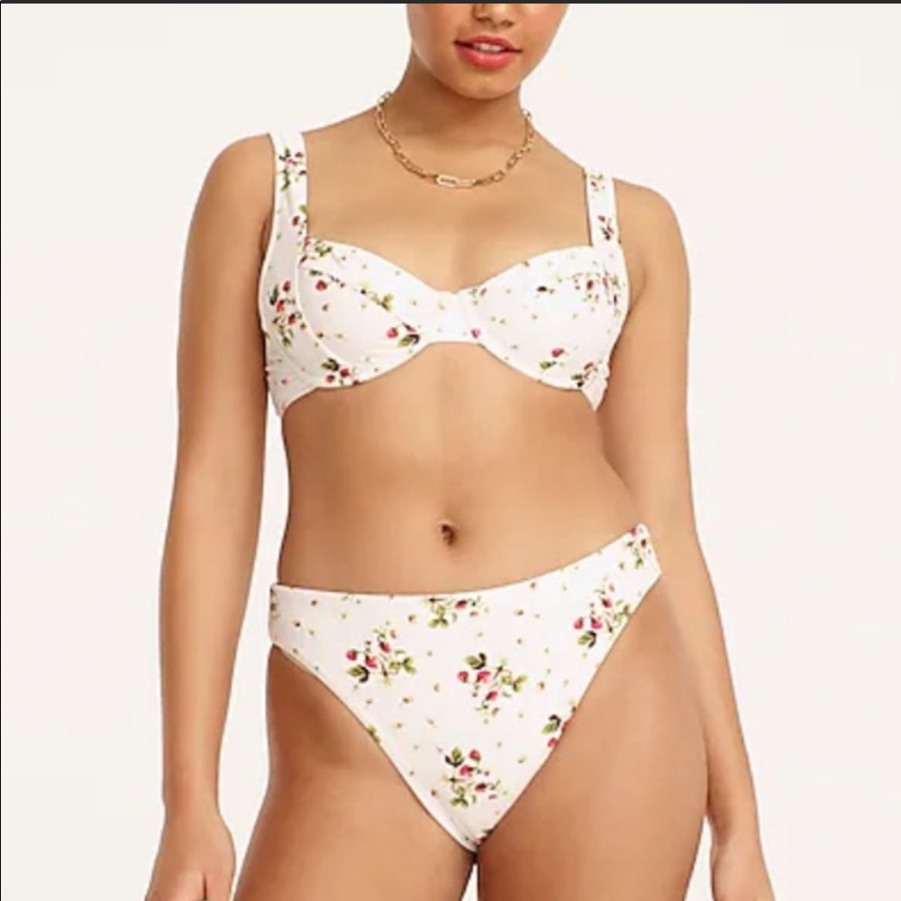 J crew strawberry bikini set NWT